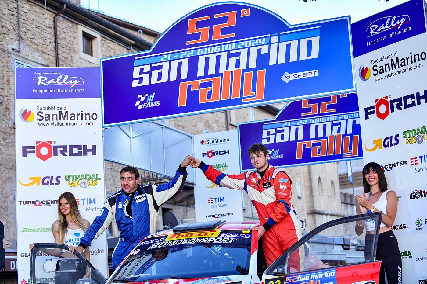 Liam Müller bei der San Marino Rally 2024