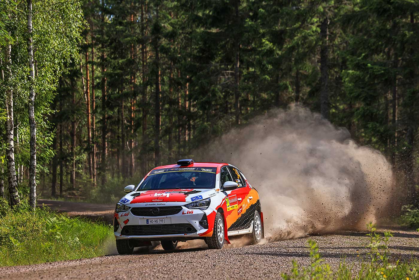 Liam Müller bei der Königlichen Rally Skandinavien 2024