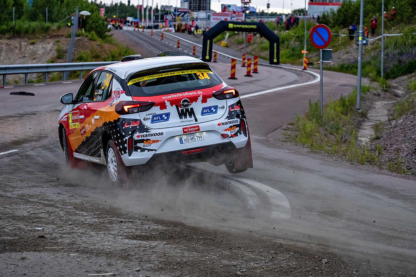 Liam Müller bei der Königlichen Rally Skandinavien 2024