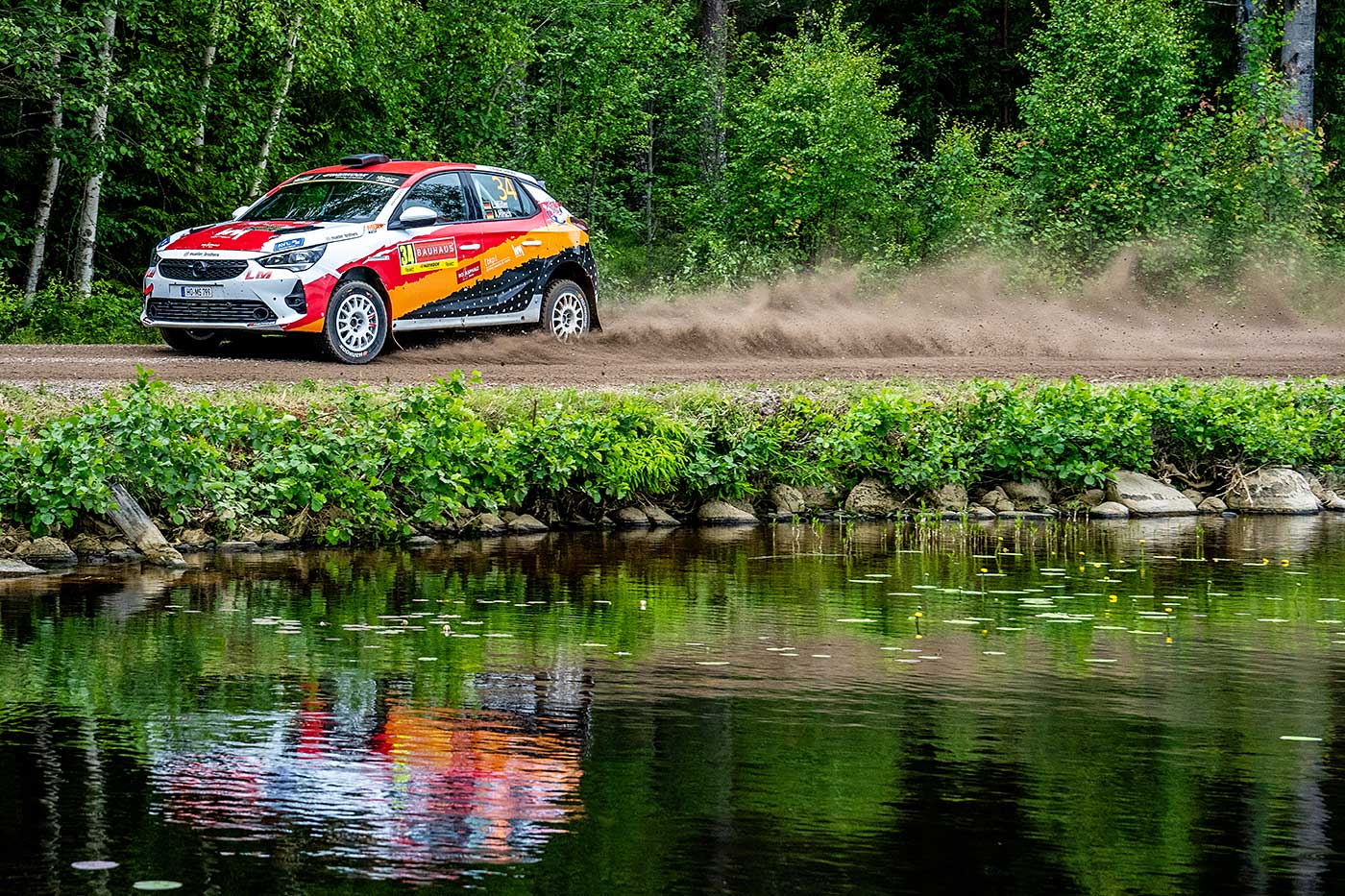 Liam Müller bei der Königlichen Rally Skandinavien 2024