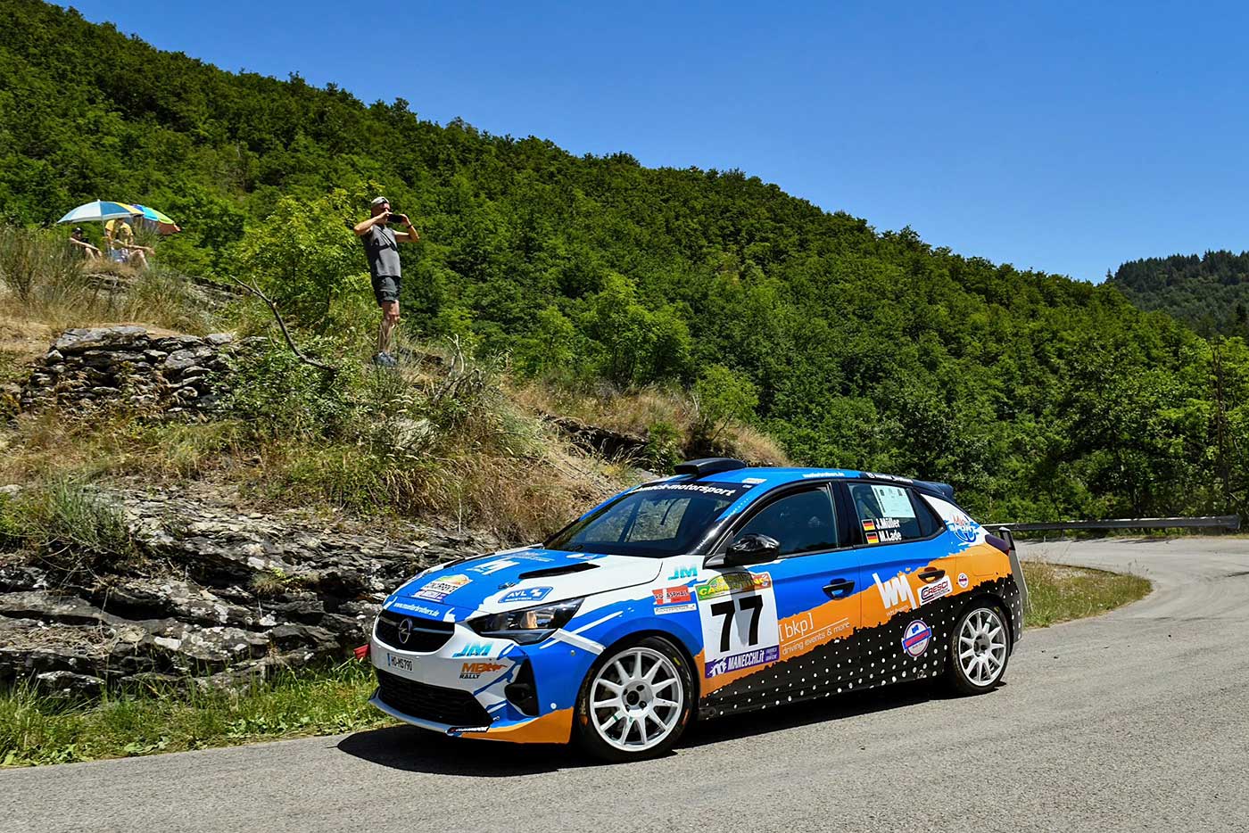 Jonas Müller bei der Rally Casentino 2024