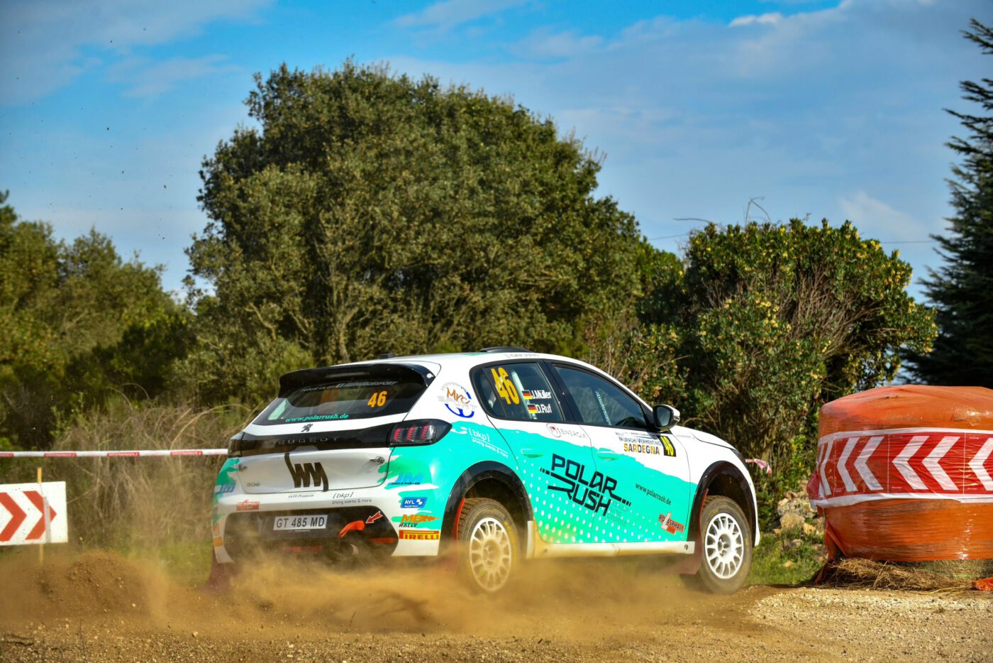 Jonas Müller bei Rallye auf Sardinien